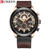 CURREN Watch for Men Top Brand Watches Leather Strap