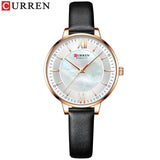 CURREN Watch for Women Luxury Casual Clock Leather Quartz Brandes Ladies Wristwatches Fashion Zegarki 2021