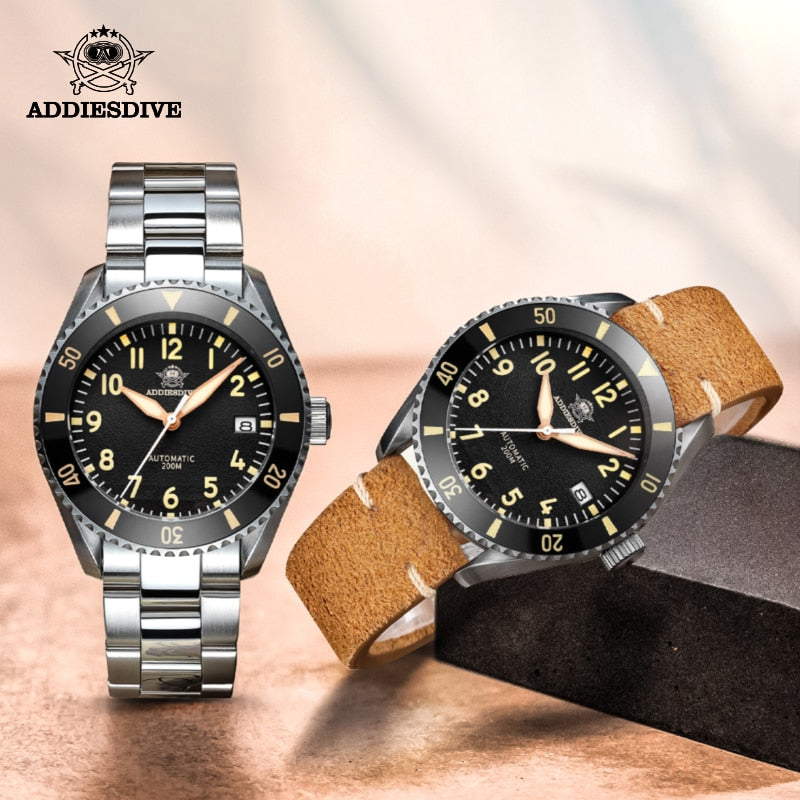 ADDIESDIVE PILOT SERIES 200M DIVER LUXURY MEN’S WATCH