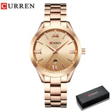 CURREN Watch Women Top Brand Quartz Female Bracelet Watches Stainless Steel Wrist Watch For Ladies Reloj Mujer Gift Rose Gold