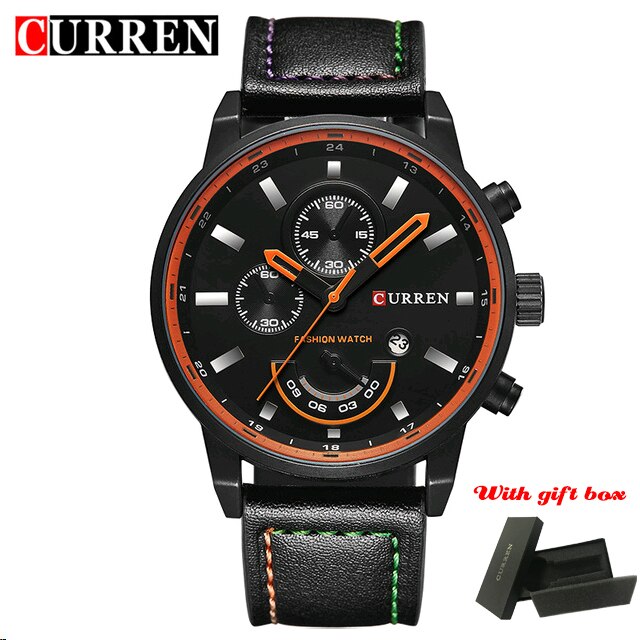 Top Brand CURREN 8217 Fashion Quartz Men Watch Luxury Leather Strap Waterproof Mens Watches Casual Male Clock Reloj Hombre часы
